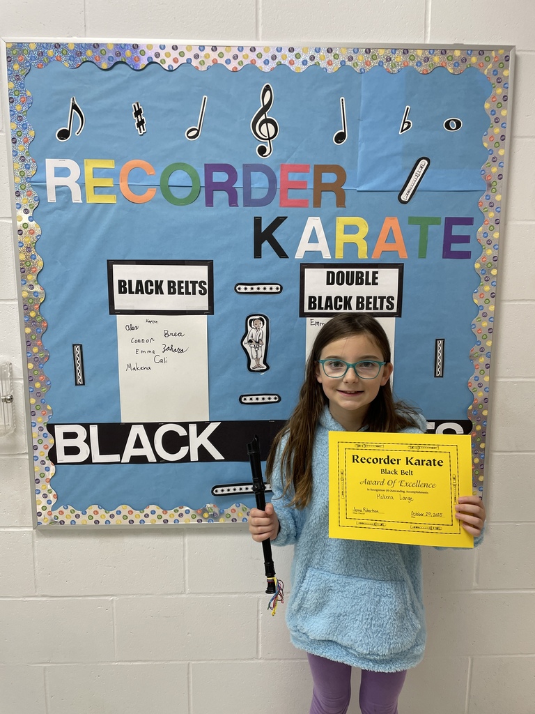 black belt recorder student