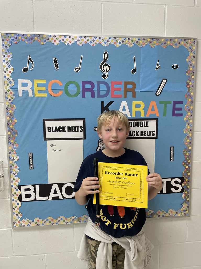 black belt recorder student