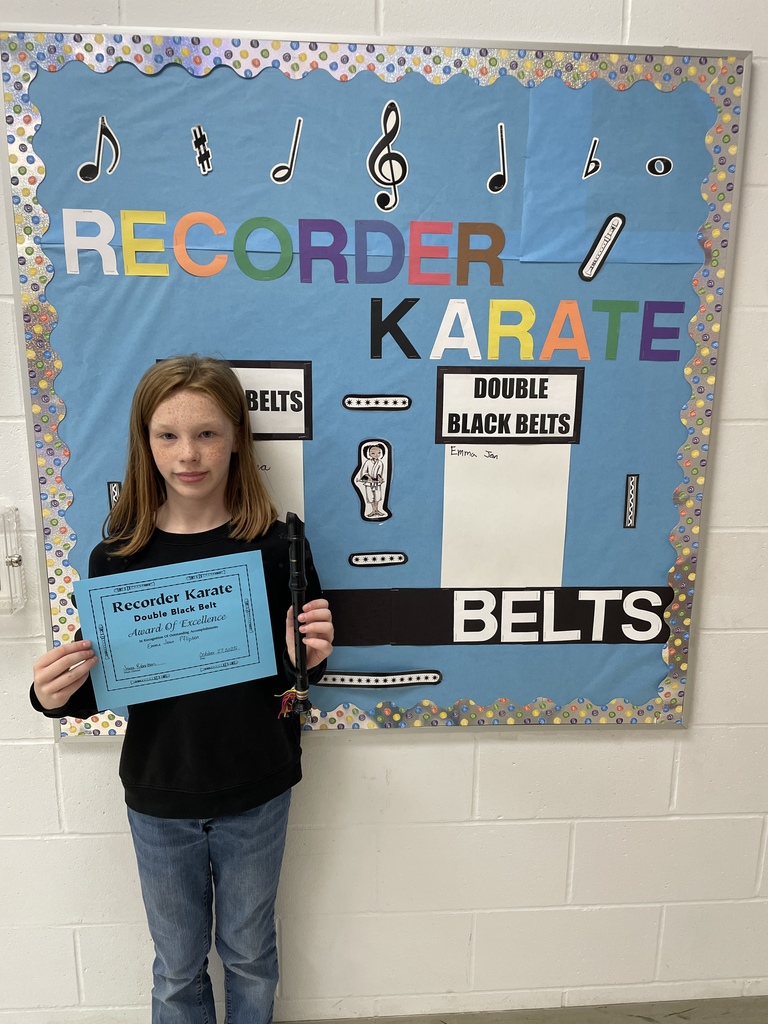 double black belt recorder student