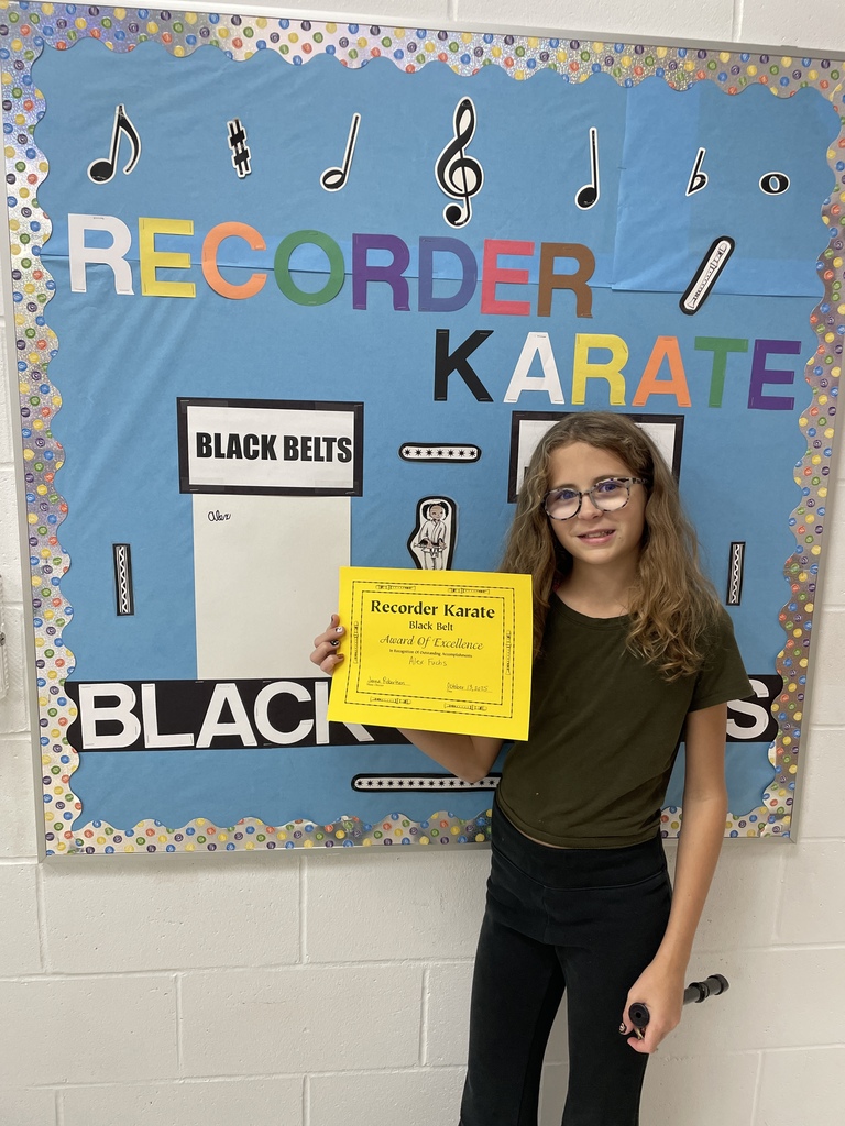 black belt recorder student