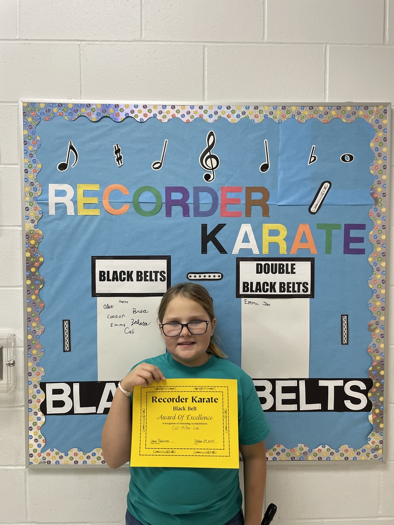 black belt recorder student