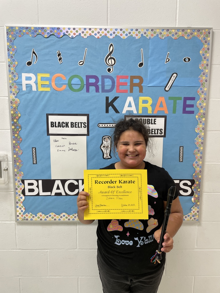 black belt recorder student