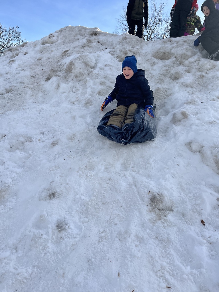 Sledding is fun