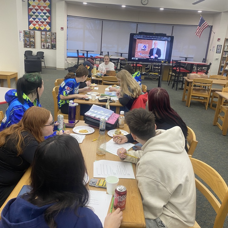 students doing cpr training. 
