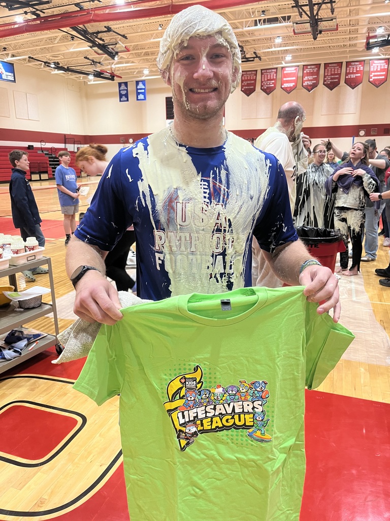 Noah was slimed the most and won a free T-shirt