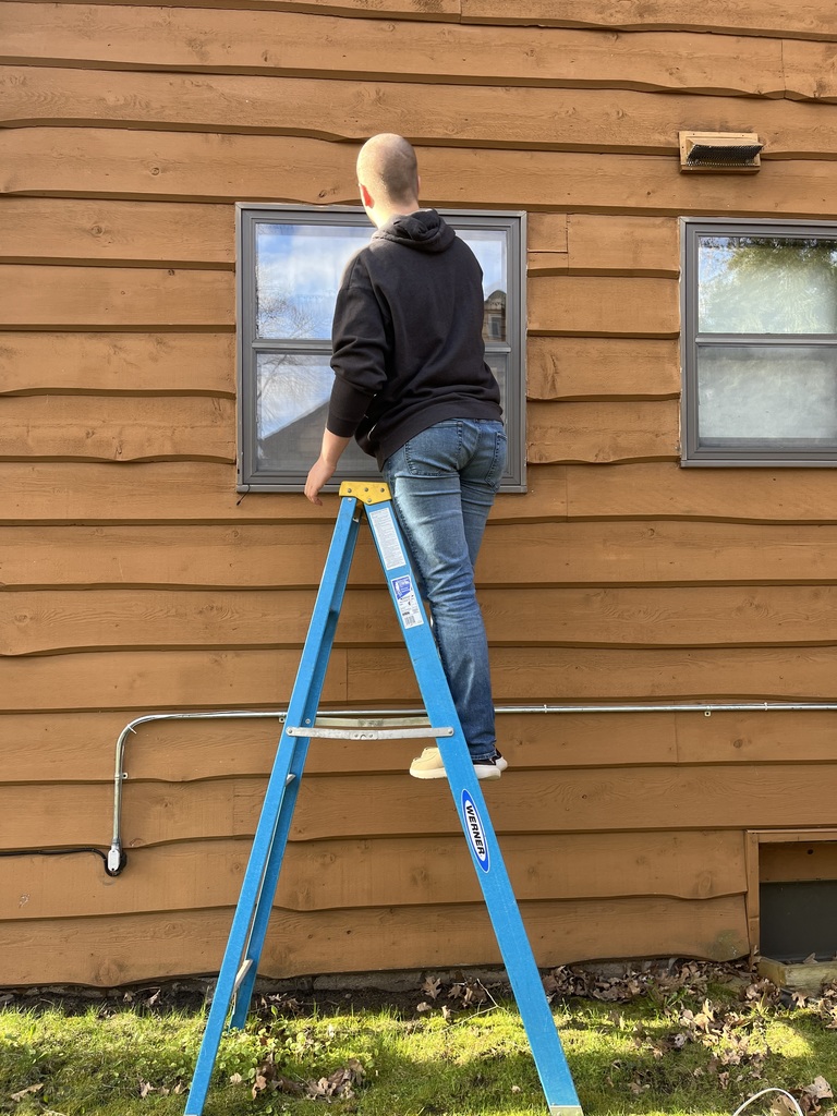 Bryce washing windows