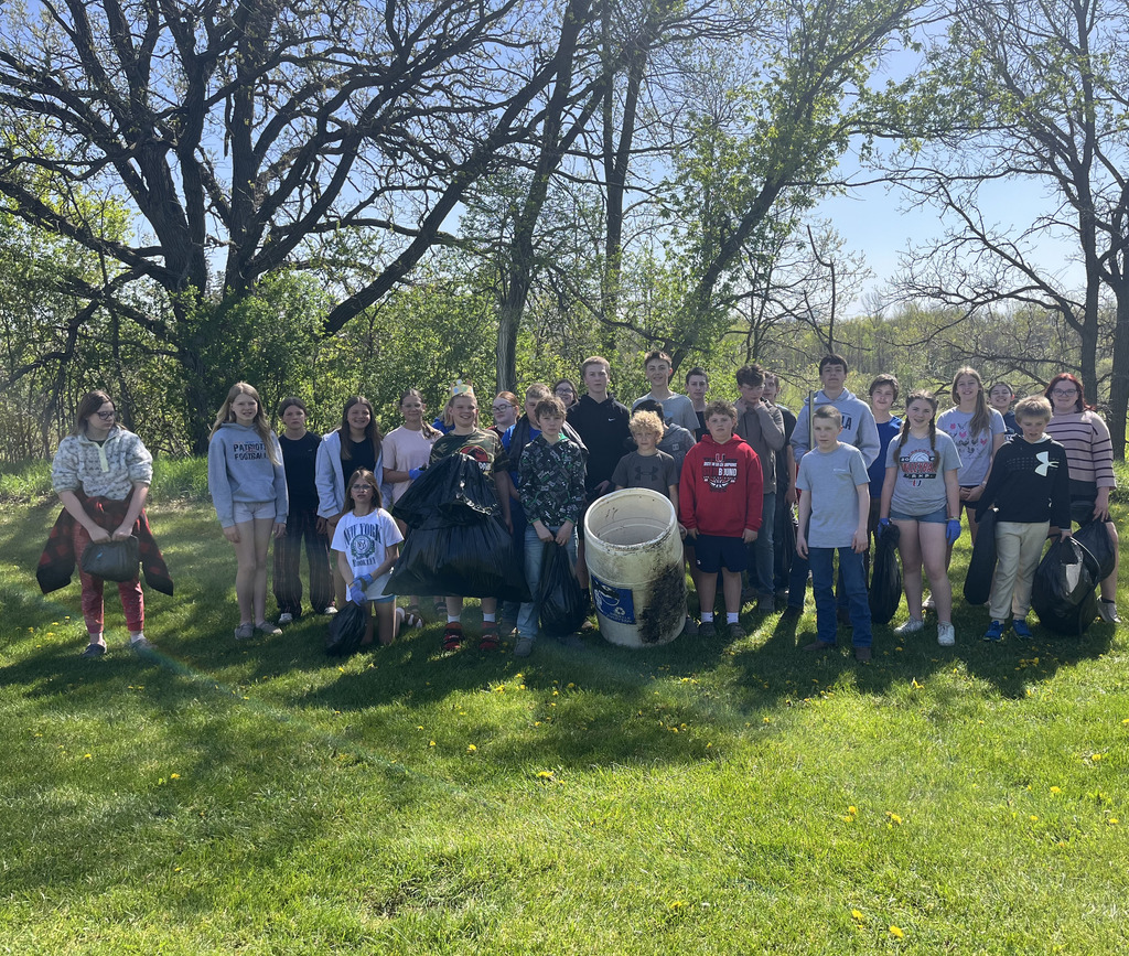 7th Grade cleaning up