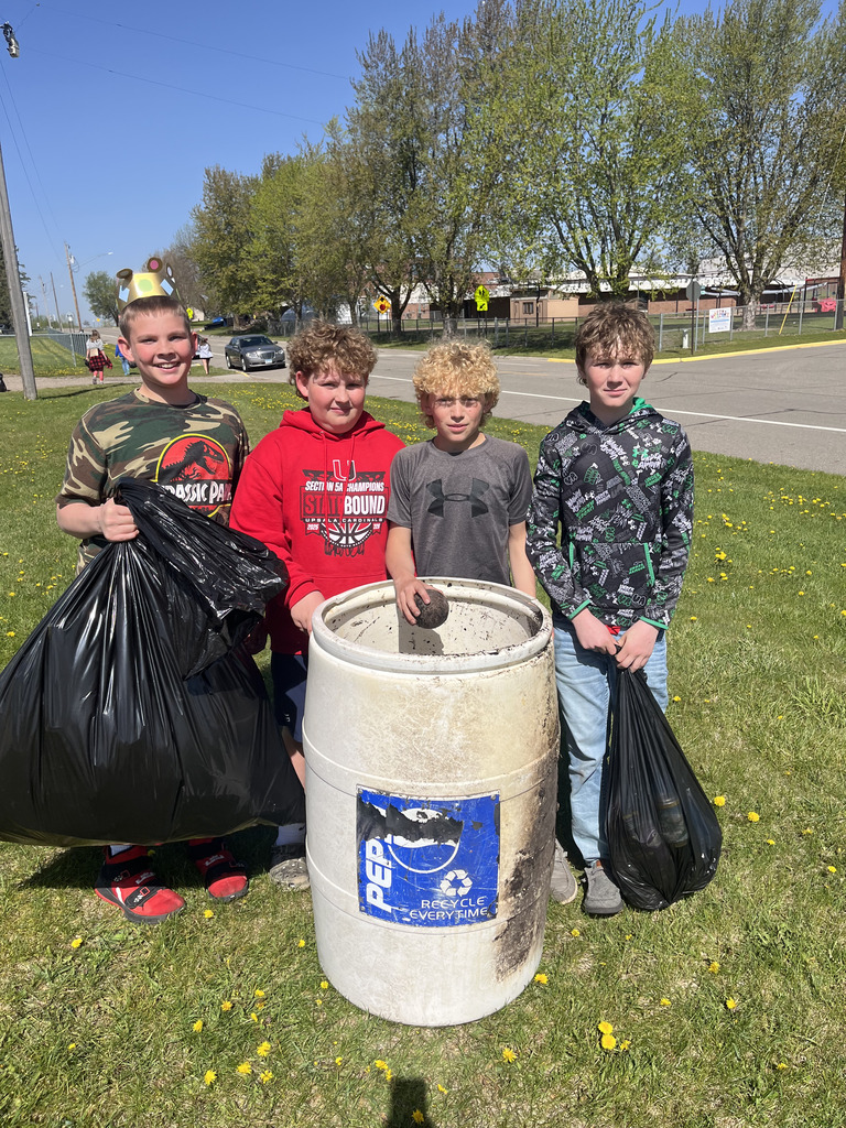 These boys won the most garbage picked up!