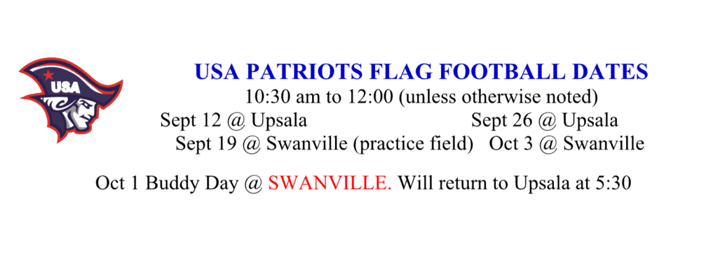 Flag Football Dates