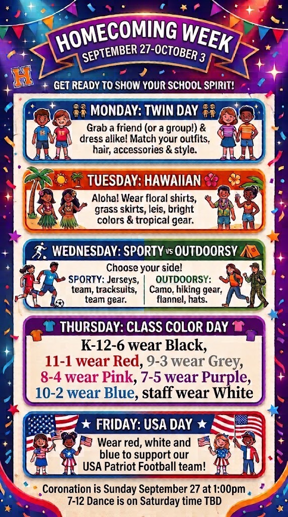 Homecoming Week Info
