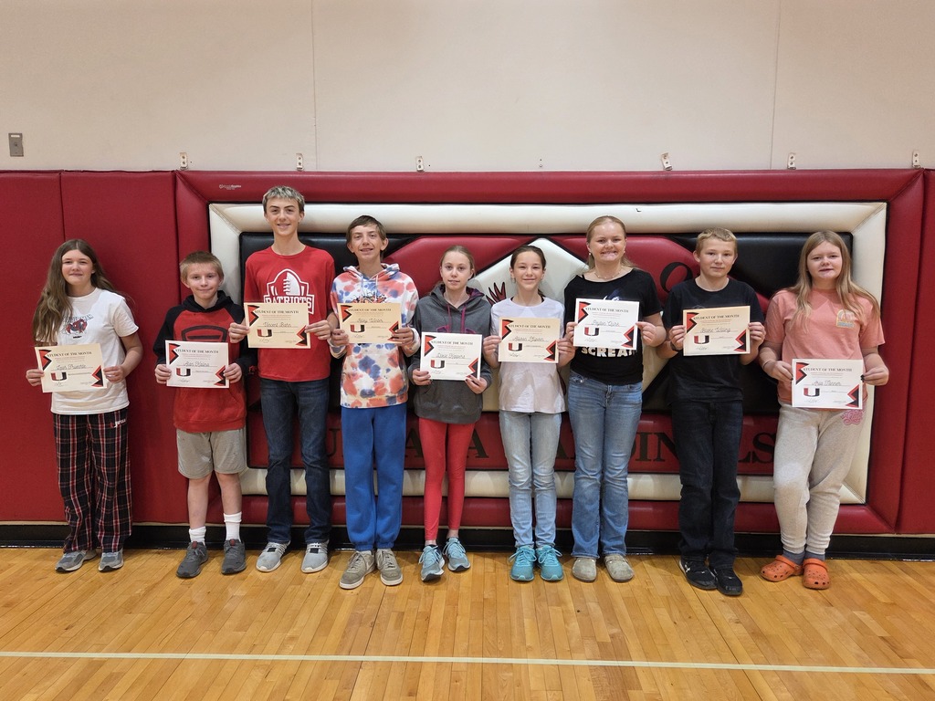 September Junior High Students of the Month