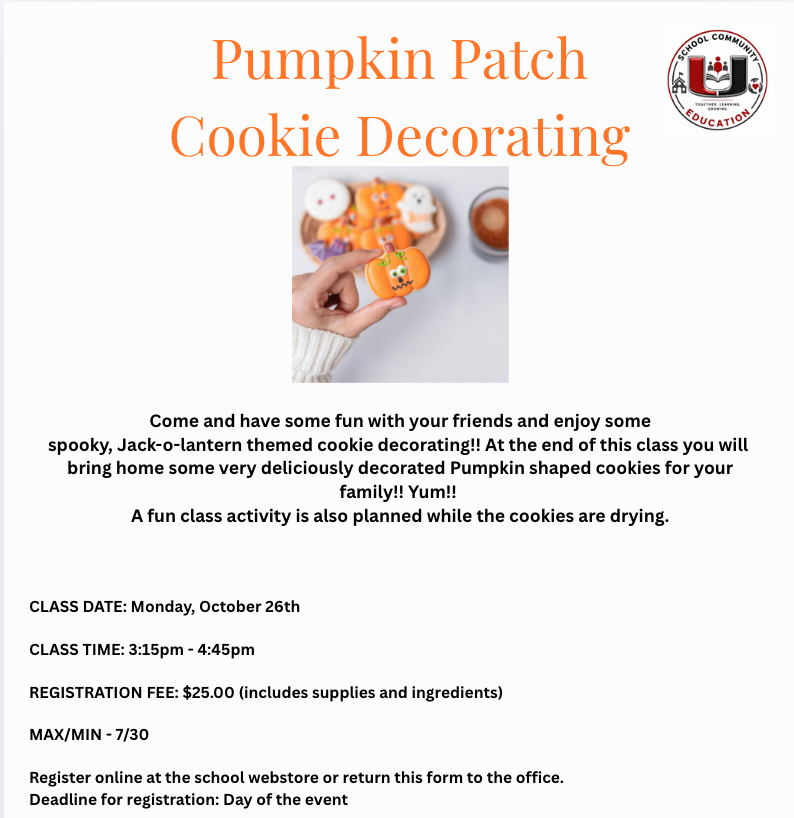 After School Pumpkin Patch event