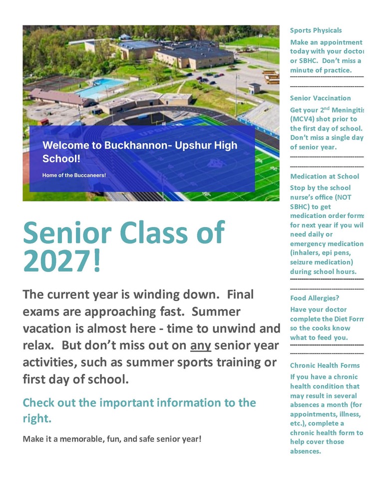 Senior Shots information