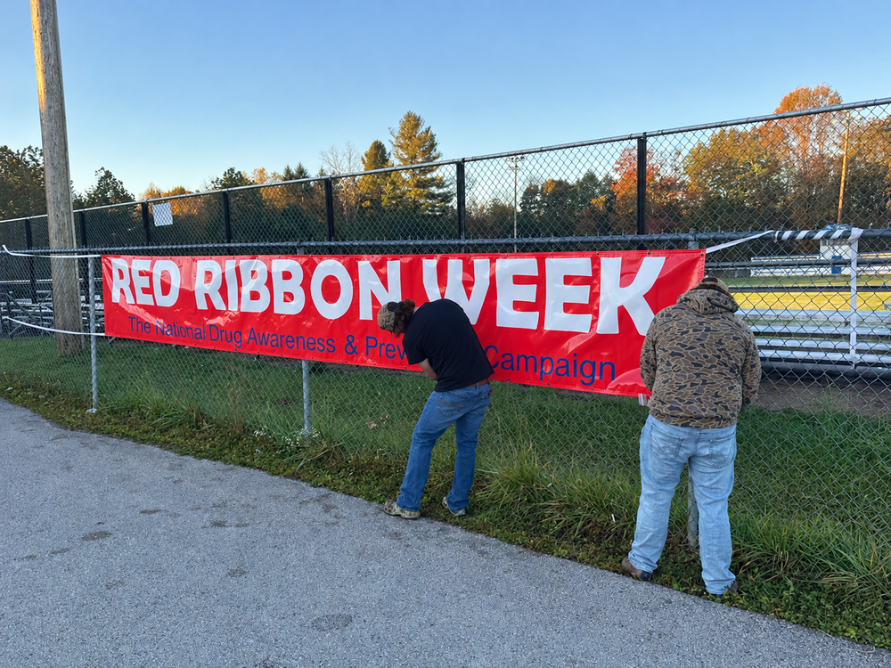 In Appalachia, the fight against substance abuse is not someone else's problem. It's our problem.  It has impacted families, communities, workplaces, and schools. We have all seen the consequences.  That is why Red Ribbon Week matters.  Not because a banner changes lives, but because conversations do. Relationships do. Education does. Opportunities do.  When schools commit to helping students make healthy choices, when families stay engaged, and when communities rally around young people, we begin to break cycles that have existed for far too long.  Today, these students helped put up a banner. More importantly, they helped put up a reminder that the next generation does not have to repeat the mistakes of the past.