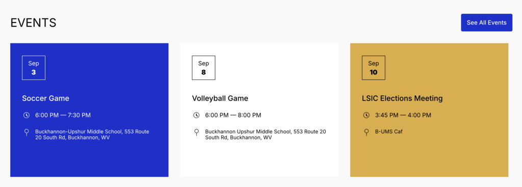 Calendar Info