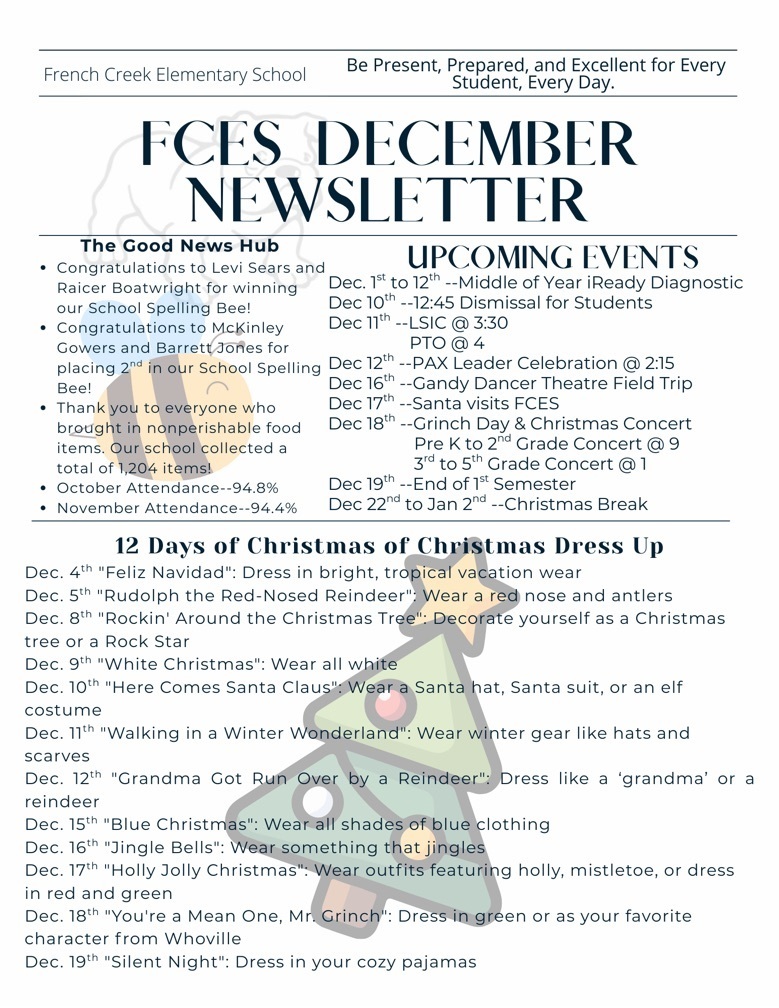 FCES December Newsletter