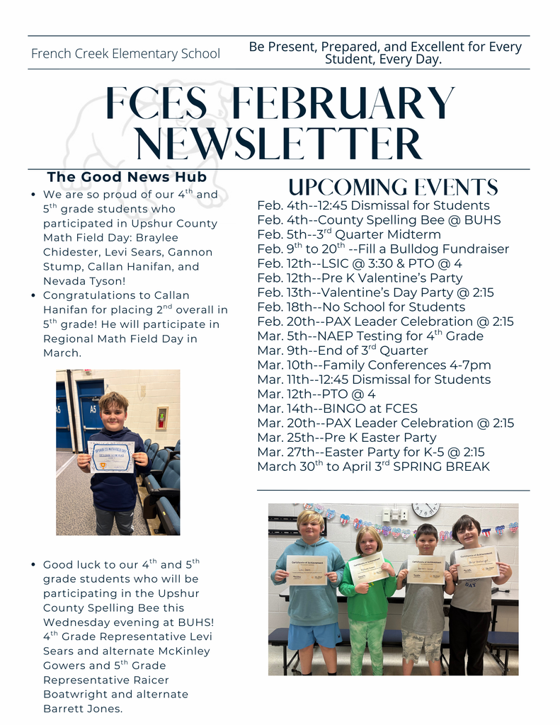 FCES February Newsletter 