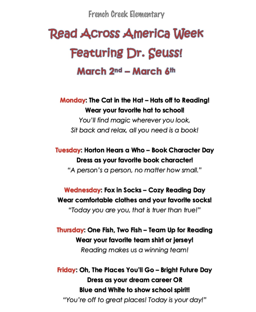 FCES Read Across America Week 