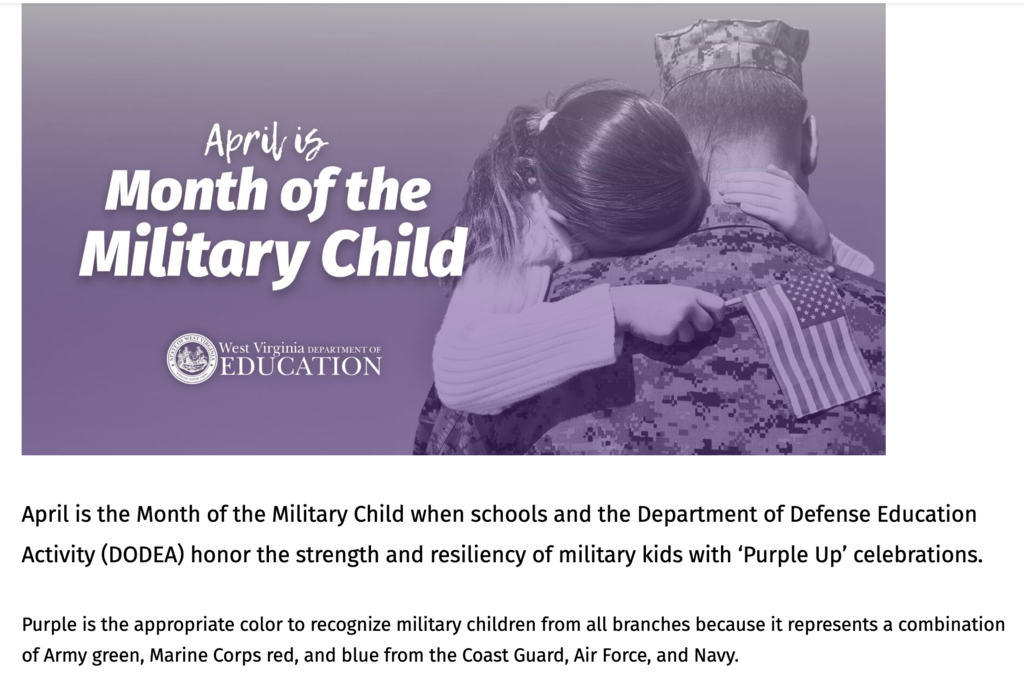 April is Month of the Military Child