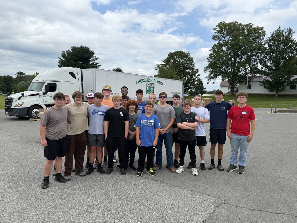 Picture of the BUHS football team in regular clothes.