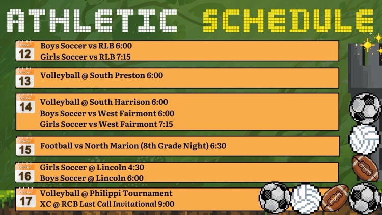 sports schedule 