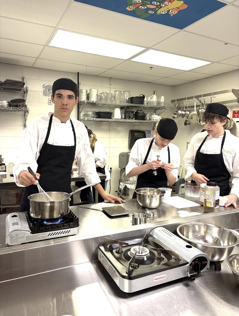 Students are putting their skills to practice in the kitchen in ProStart I