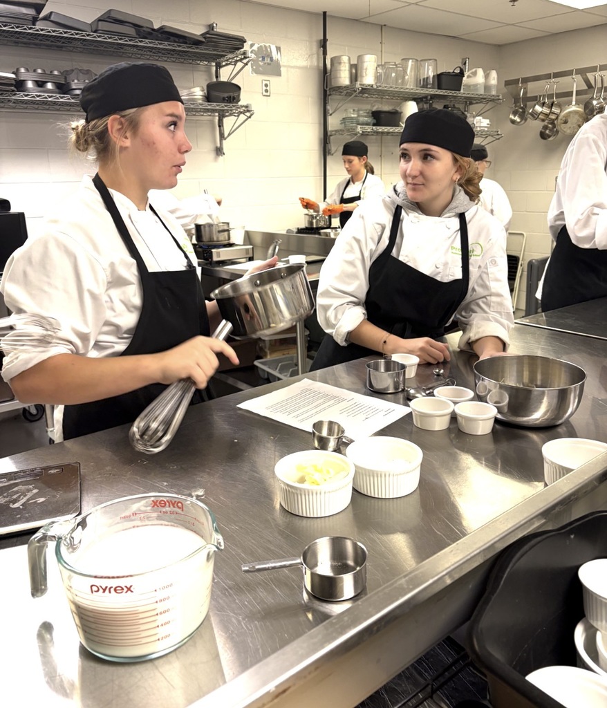 Students are putting their skills to practice in the kitchen in ProStart I