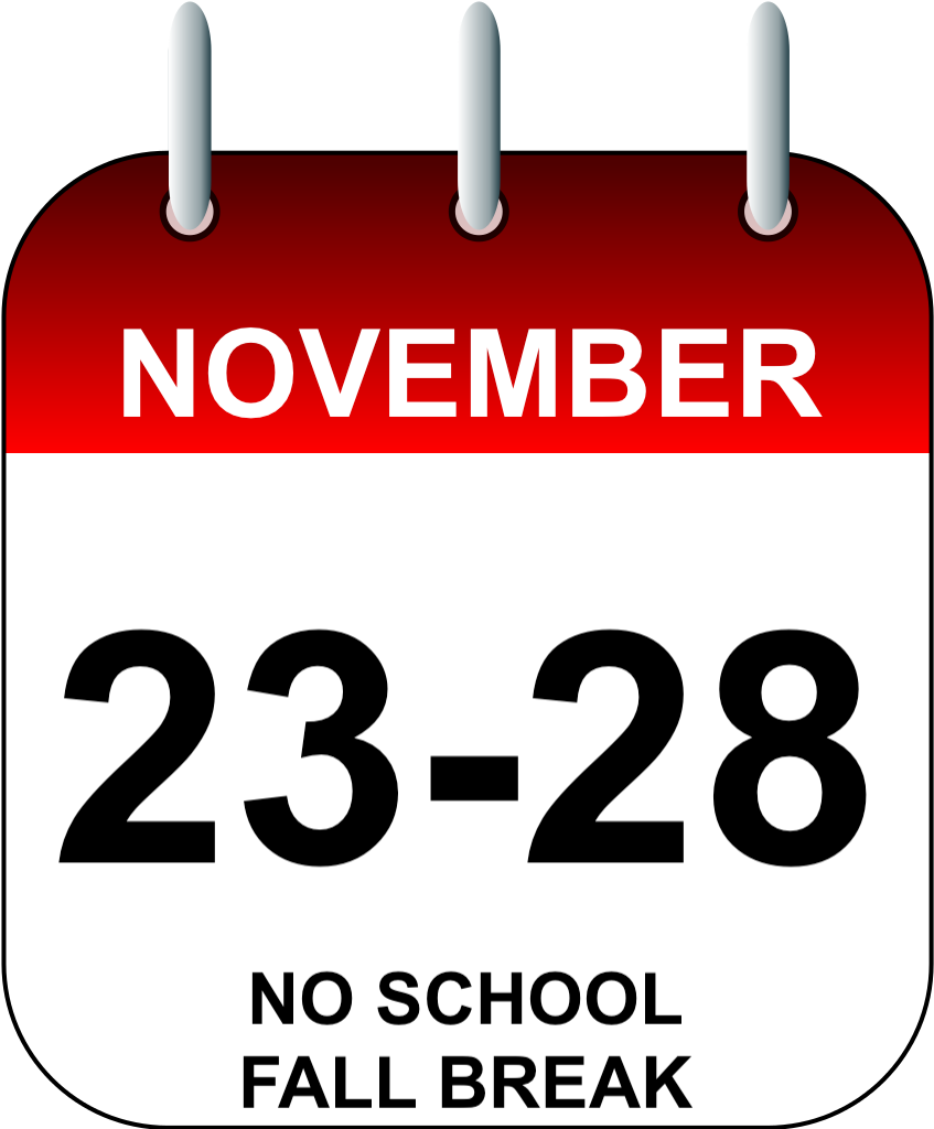 nov 23 to 28 fall break