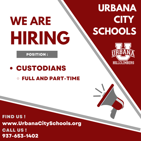 Now Hiring Custodians