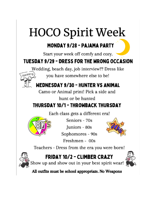 homecoming spirit week