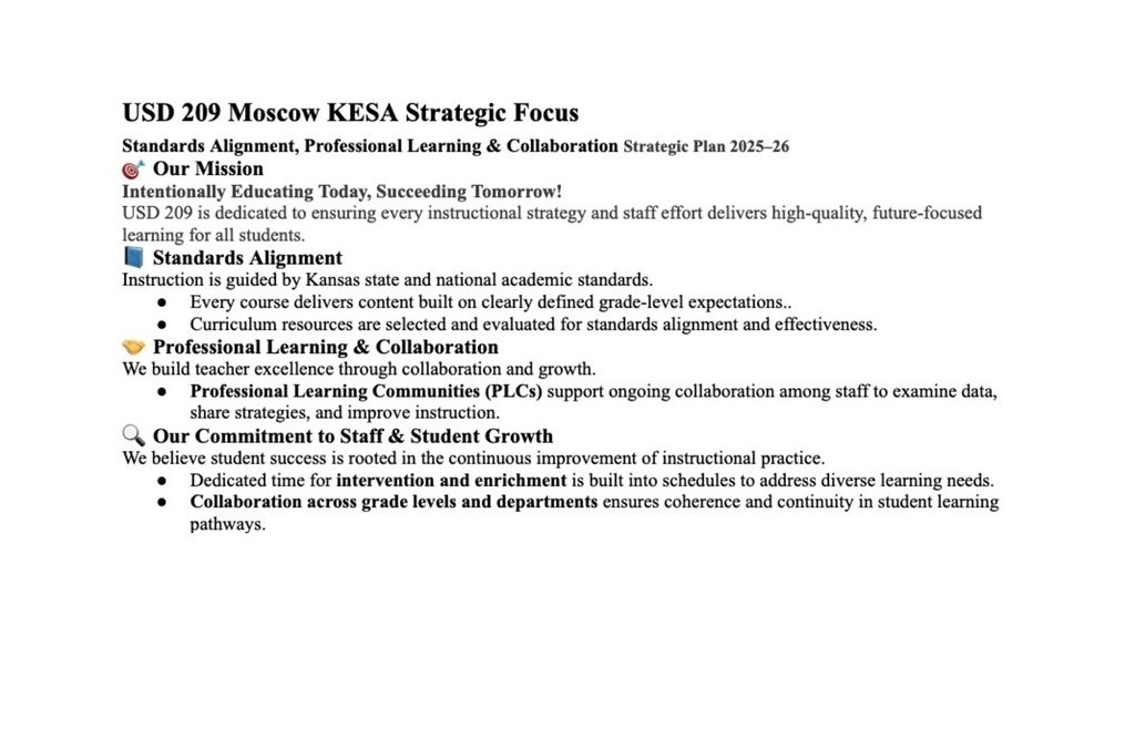 KESA Strategic Focus