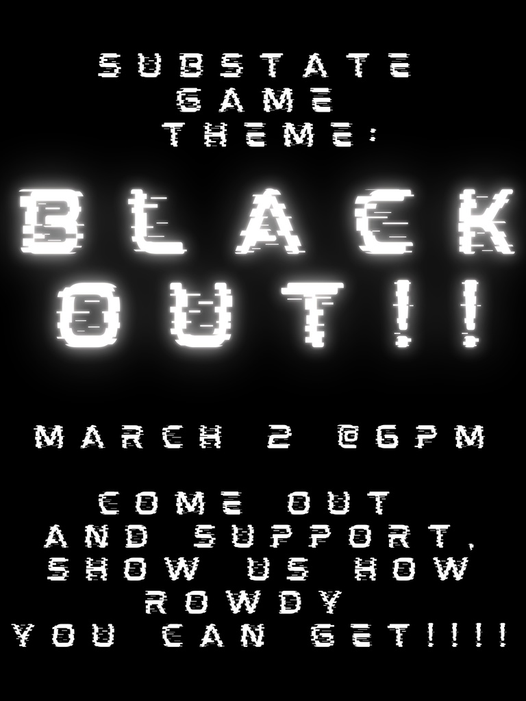 BLACK OUT FLYER