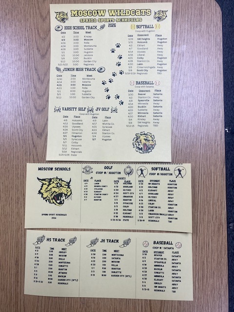 Schedule Cards & Posters