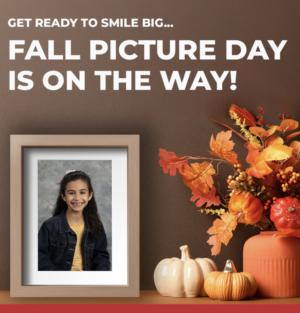 Get ready to big smile... Fall picture day is on the way!