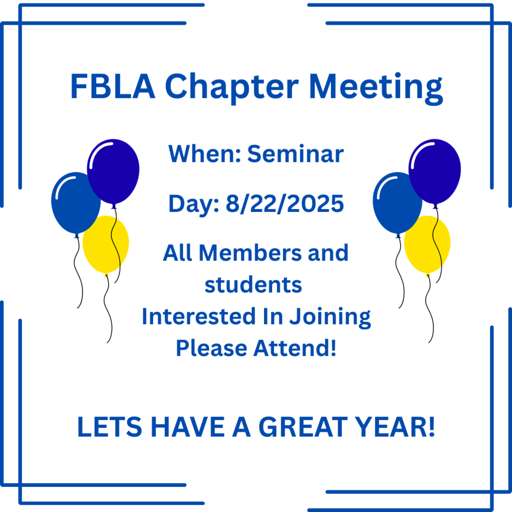 HHS FBLA meeting