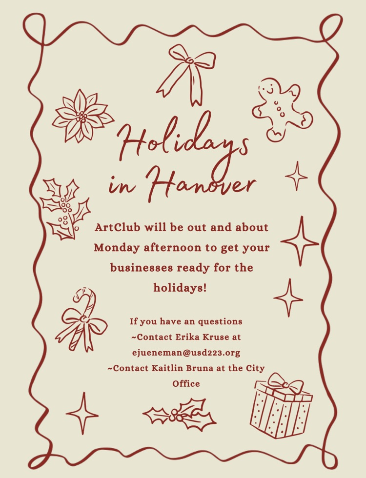 HHS Art Club To Decorate Business Windows for Christmas 