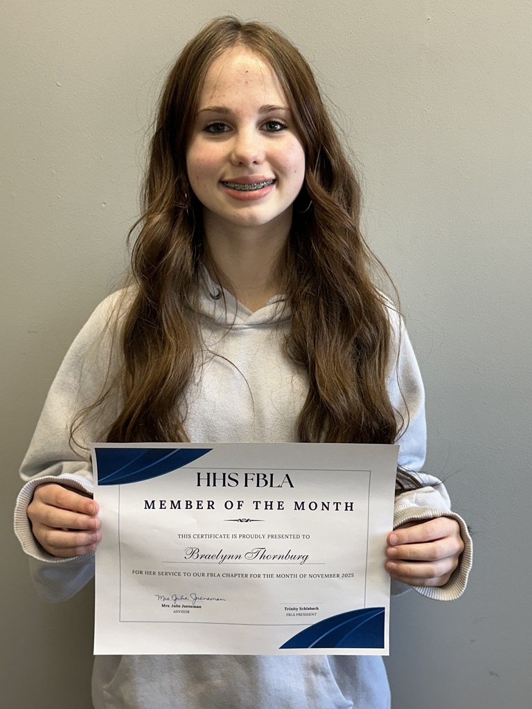 FBLA November Member of the Month