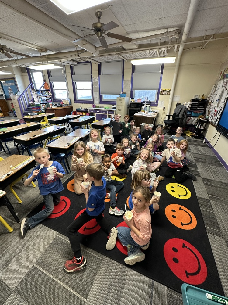 The Kindergarten class gets to join in the fun!