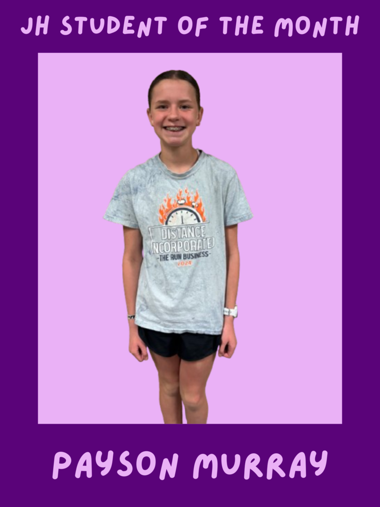JH Student of the Month - April