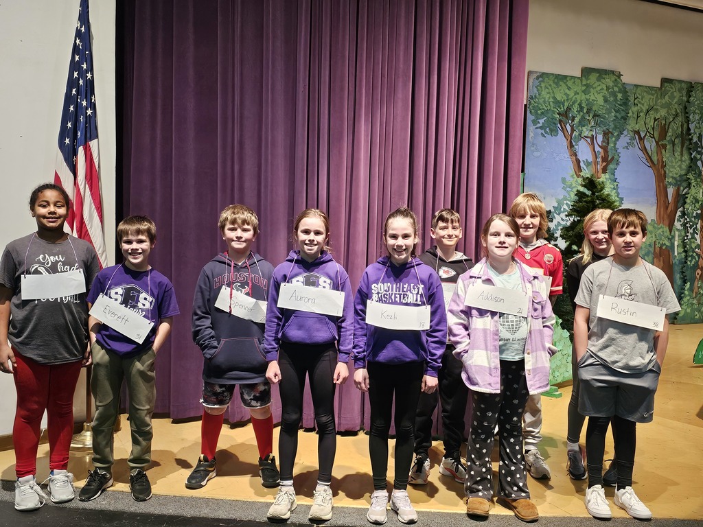 Great Job 4th Grade Spelling Bee participants! 🐝