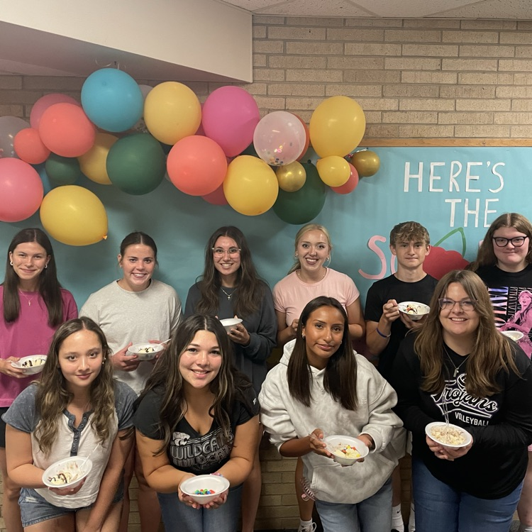 “Don’t let your ice cream melt while counting someone else’s sprinkles” was the theme for FACS classes today.  Students set their semester goals and brainstormed how to not let distractions get in our way.