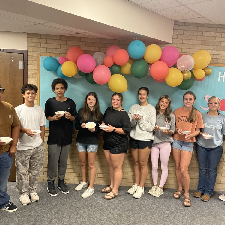 “Don’t let your ice cream melt while counting someone else’s sprinkles” was the theme for FACS classes today.  Students set their semester goals and brainstormed how to not let distractions get in our way.