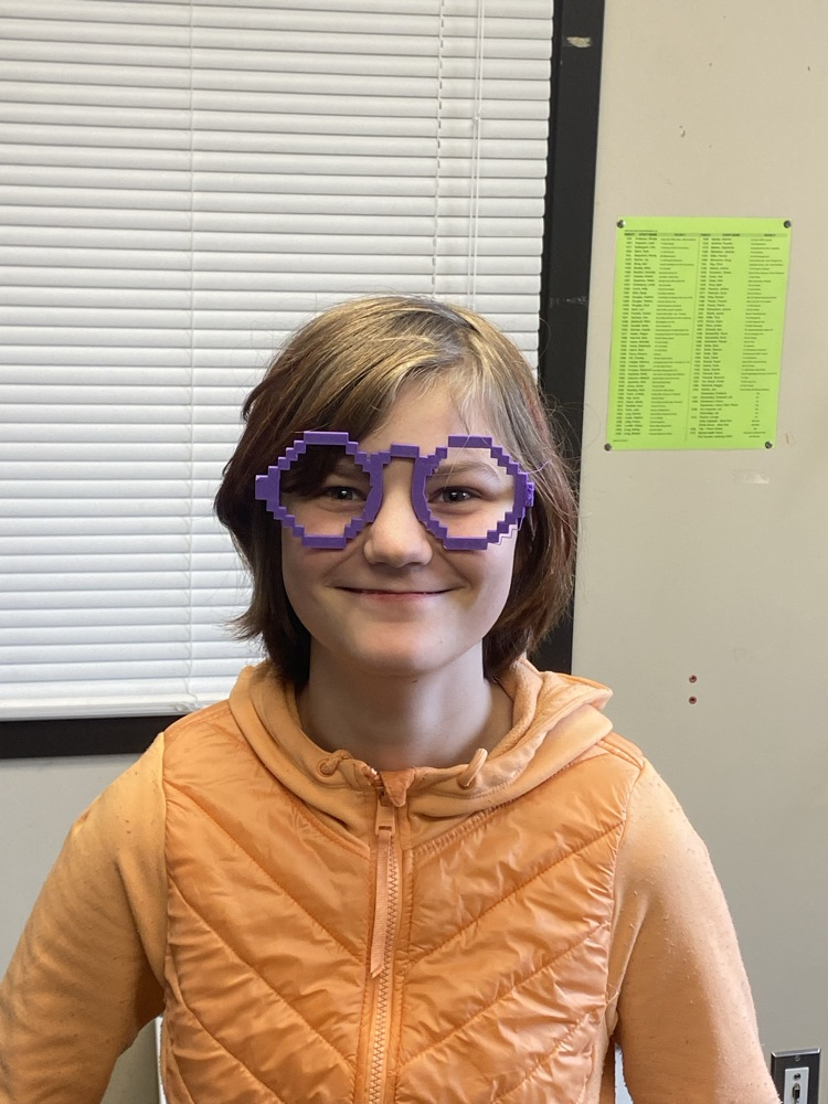 Tammy’s Minecraft glasses