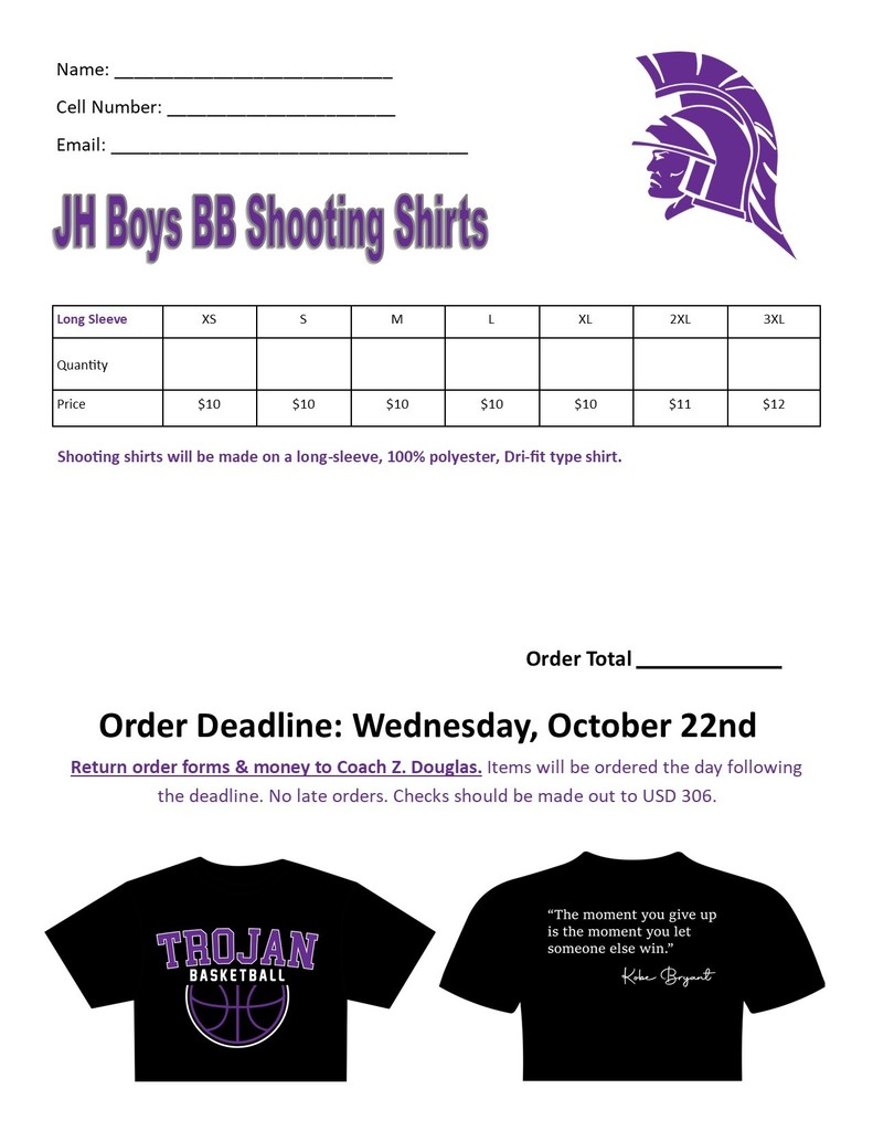 JH Boys BB Shooting Shirts