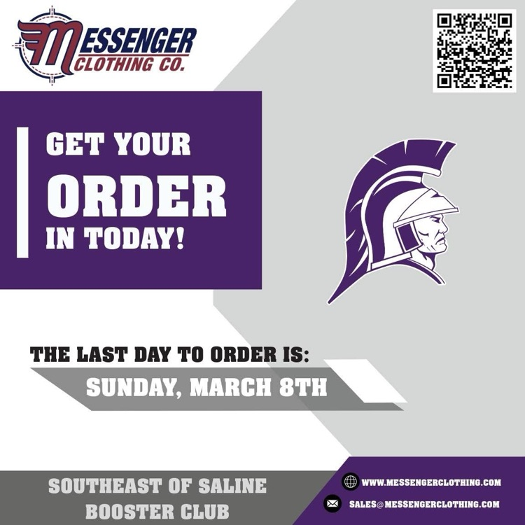 Booster Club Spring Store closes Sunday! We have added kids ball caps so be sure to scroll all the way through. https://messengerclothing.chipply.com/260437/.