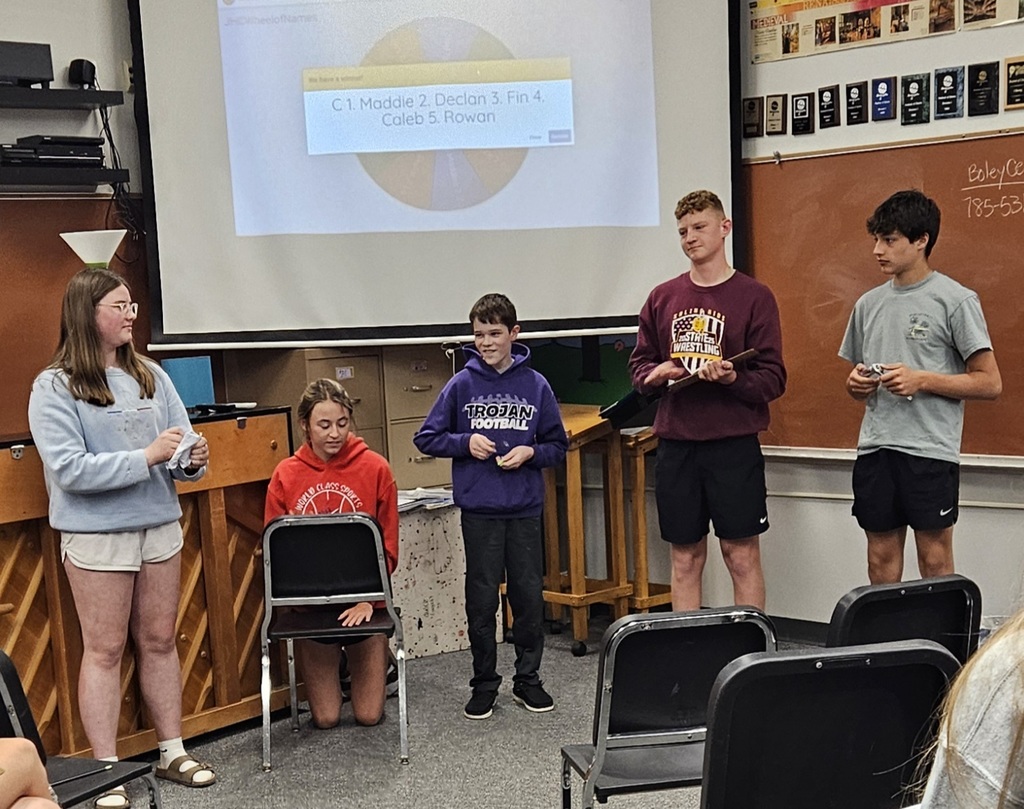 Maddie paper, Finn chair, Declan pens, Caleb clipboard,  Rowan rachet 