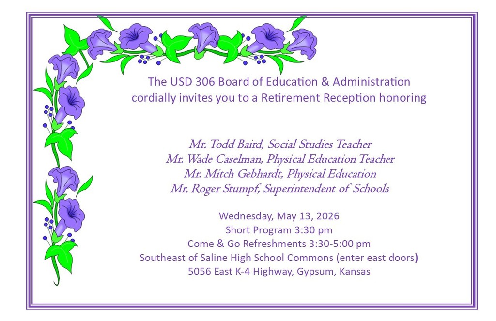 USD 306 Retirement Reception.