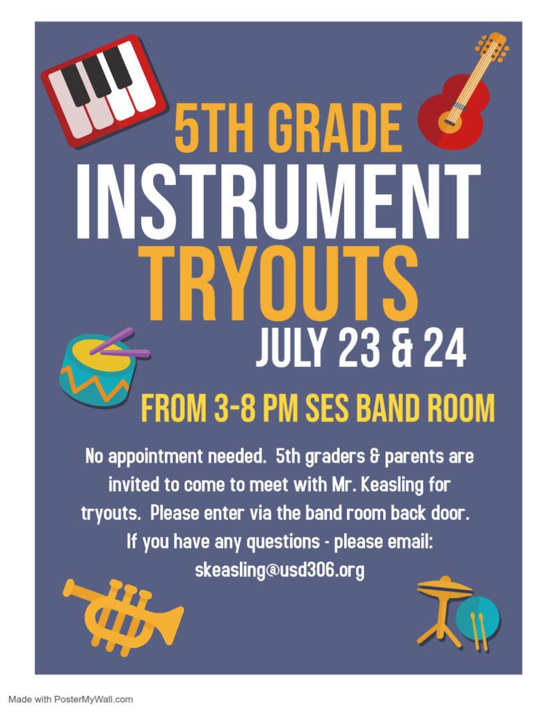 5th Instrument Tryouts