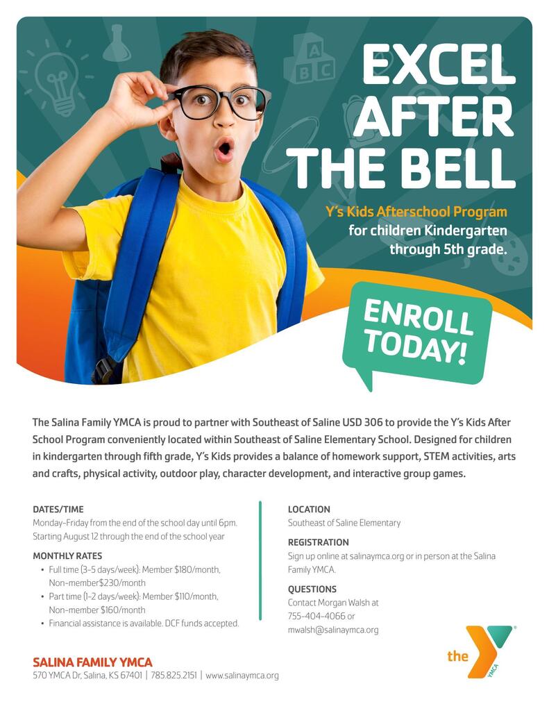 The Salina YMCA will be offering an after-school youth program this year.