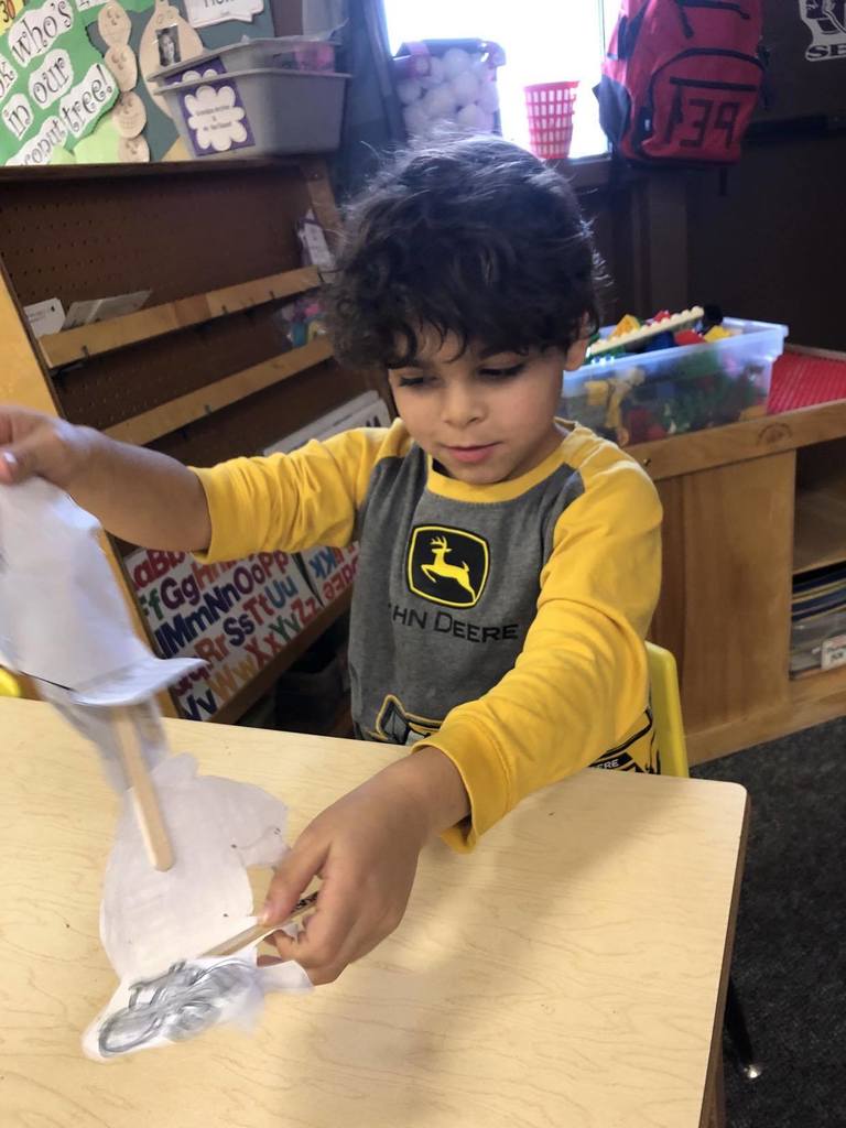 Oh what fun Mrs. McBride's kindergarten kiddos had as they used character sticks to retell the beginning, middle, and end of the story The Mitten! It was so enlightening to hear such a vast variety of the vocabulary words from the story as well! What a great group of kids!